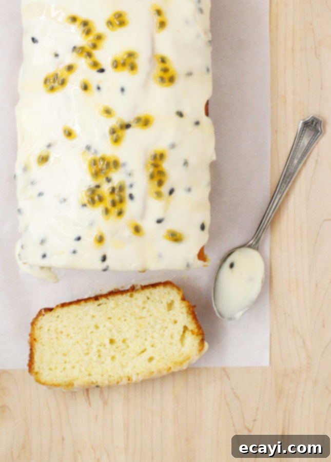 Zesty Passion Drizzle Delight 6 Passion Fruit and Lemon Drizzle Cake // FoodNouveau.com