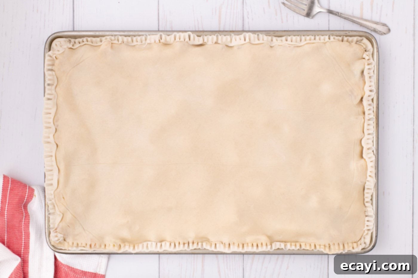 Sheet Pan Apple Pie 11 apple slab pie with crust