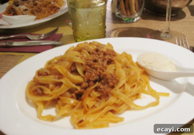Master Authentic Bolognese Sauce 3 First taste of authentic Ragù Bolognese in Modena, Italy, a creamy and meaty Italian pasta sauce