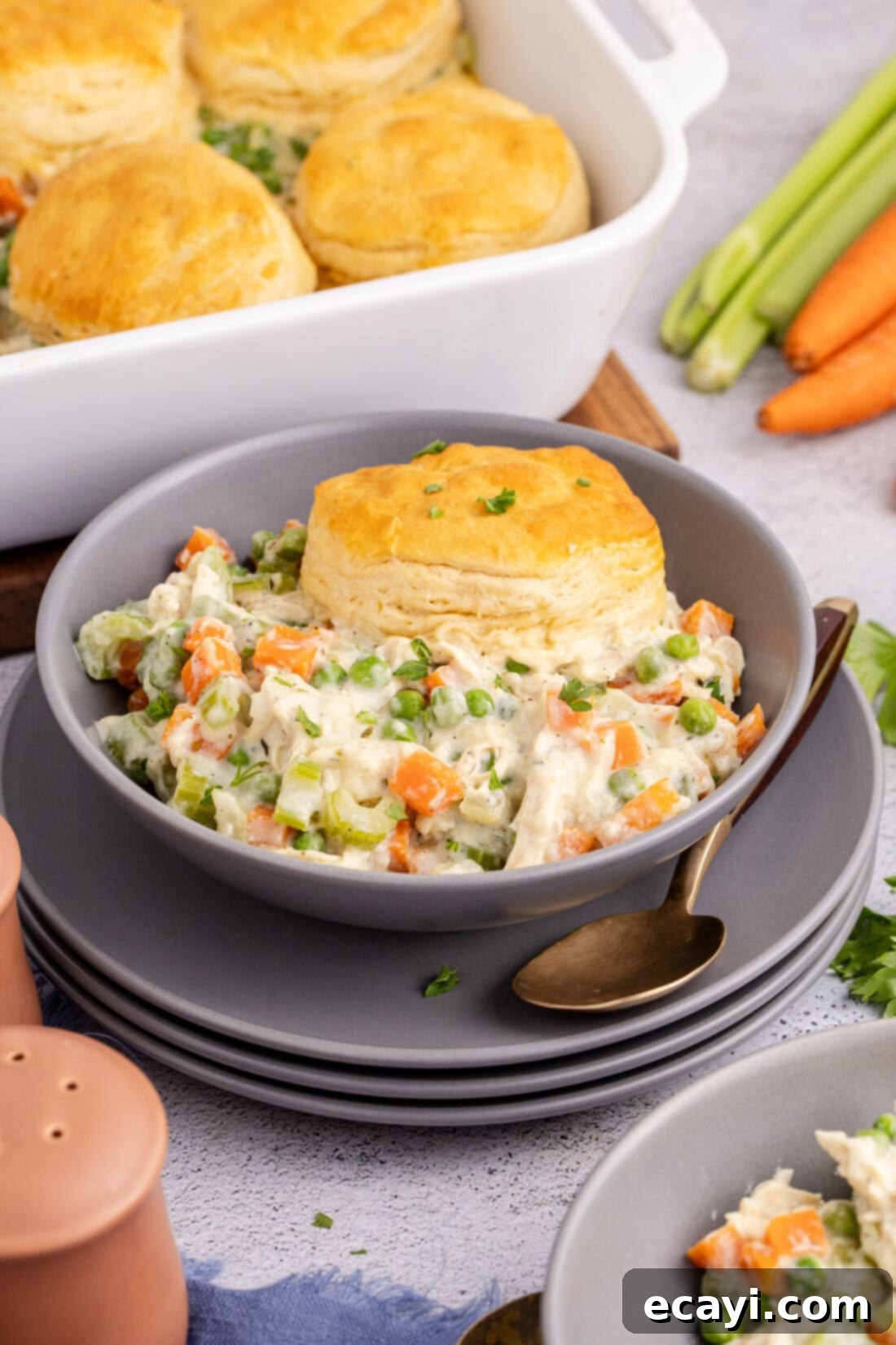 Hearty Chicken Pot Pie Casserole 13 Bowl of Chicken Pot Pie Casserole