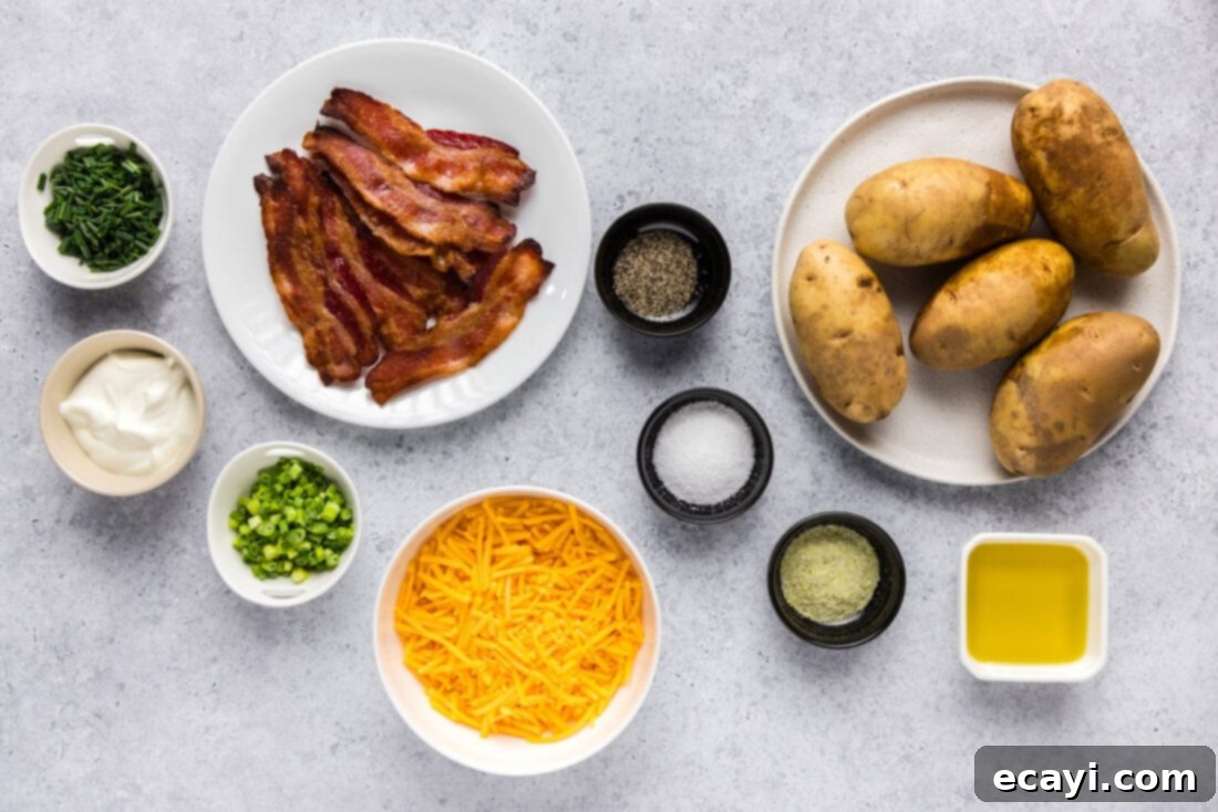 Loaded Potato Boats 4 Ingredients for Potato Skins