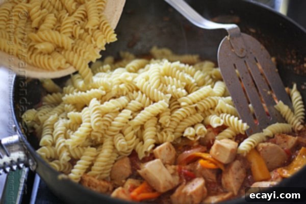 Savory Chicken and Pepper Pasta 16 Chicken with Peppers and Pasta @amandaformaro Amanda's Cookin'