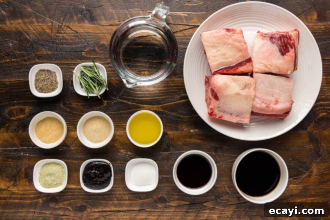 Rich & Tender Slow Cooker Short Ribs 4 Ingredients for Crockpot Beef Short Ribs