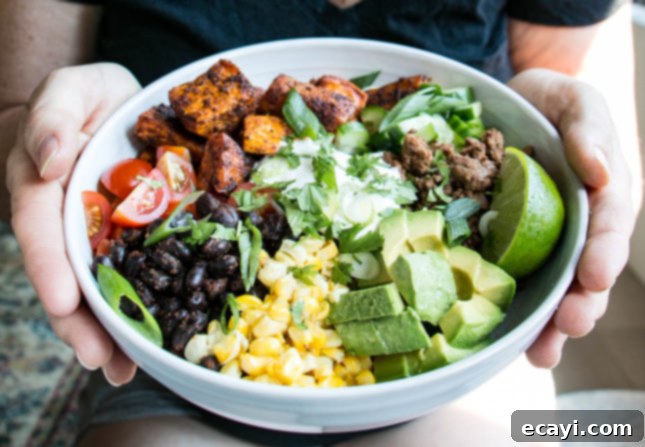 Delicious Sweet Potato Taco Bowl from My Kitchen Love 3 img 10553 2