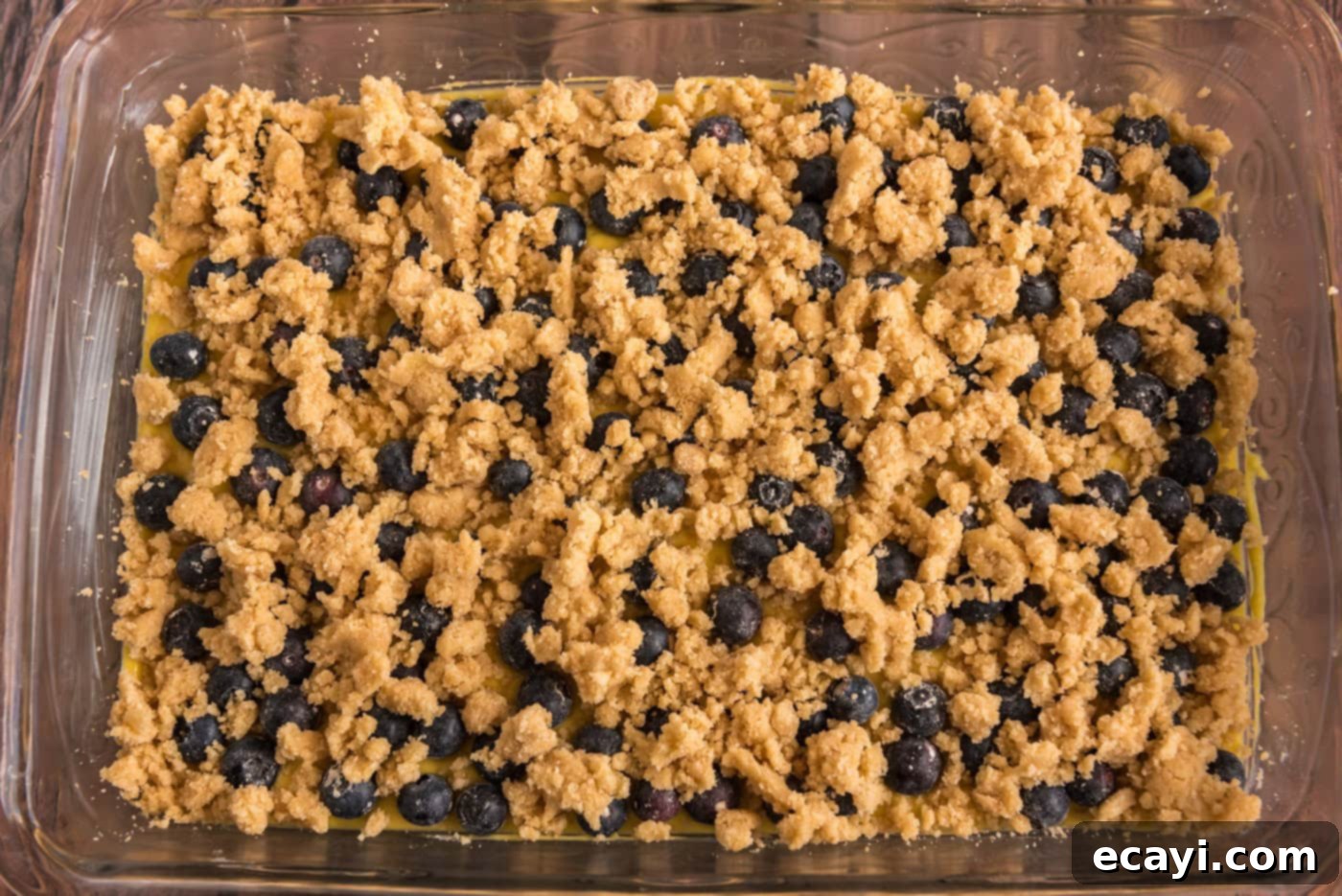 Tender Blueberry Cake with Zesty Lemon Glaze 9 lemon blueberry cake topped with streusel