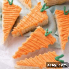 Carrot Cake Krispie Squares 14 Close up photo of Carrot Rice Krispy Treats