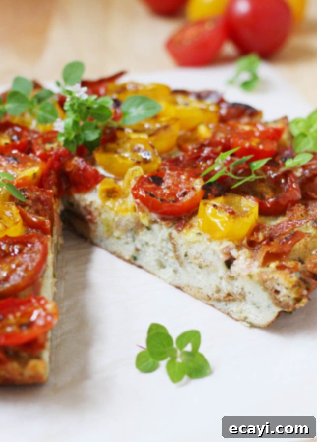 Golden Bread Frittata with Burst Cherry Tomatoes and Crispy Prosciutto 4 Frittata di Pane (Bread Frittata) with Broiled Cherry Tomatoes and Prosciutto // FoodNouveau.com