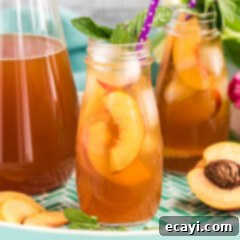 Sun-Kissed Peach Brew 9 peach iced tea