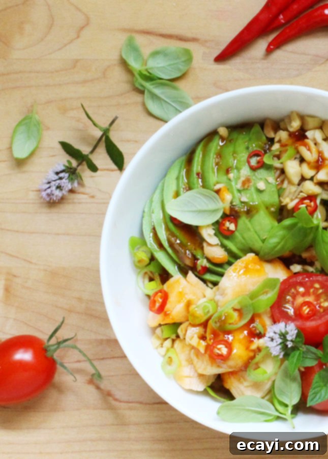 Vibrant Chili-Lime Salmon Noodle Bowl 4 Healthy Salmon Noodle Bowl with Chili-Lime Dressing // FoodNouveau.com