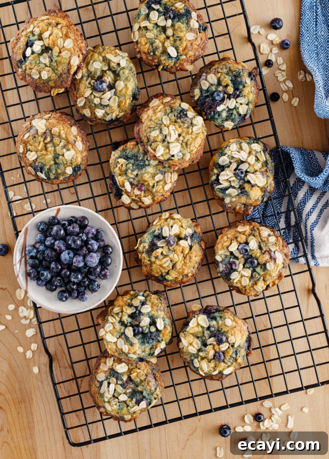 Blueberry Oat Delights 2 Oats and Blueberry Cookies: A Healthy Twist on a Classic Sweet Treat! // FoodNouveau.com