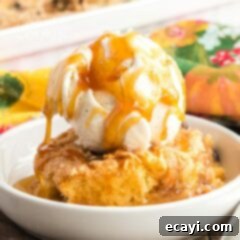 Warm Apple Cranberry Cobbler 2 bowl of apple cranberry crisp with ice cream