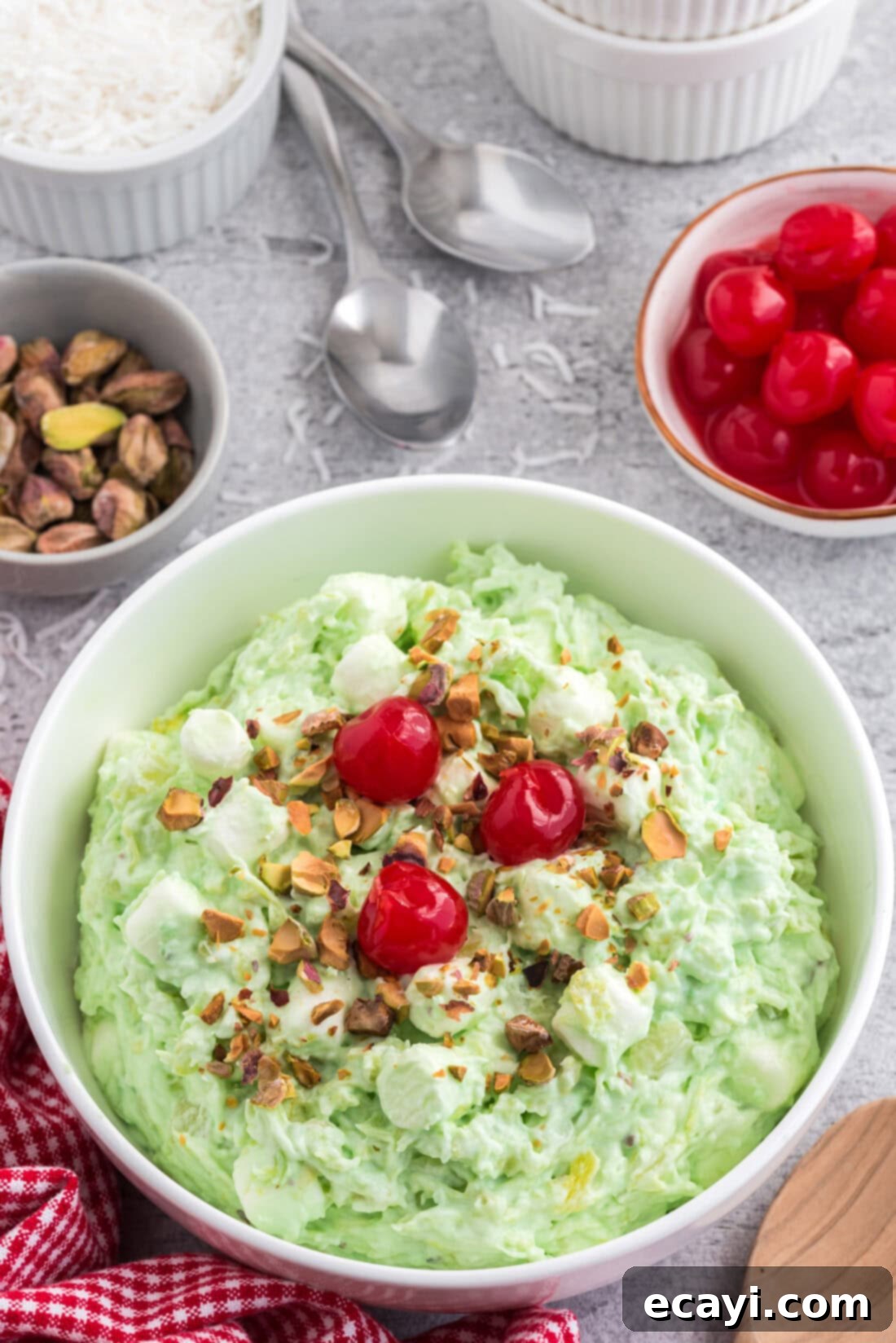 Pistachio Pineapple Delight 3 Bowl of Watergate Salad