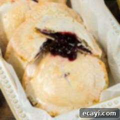 Blueberry Pocket Pastries 5 blueberry hand pies