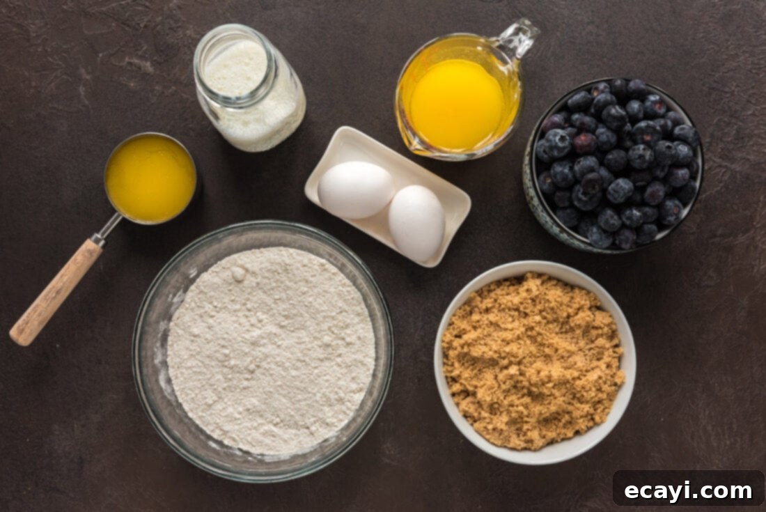 Blueberry Flip Cake 4 Ingredients for Easy Blueberry Upside Down Cake