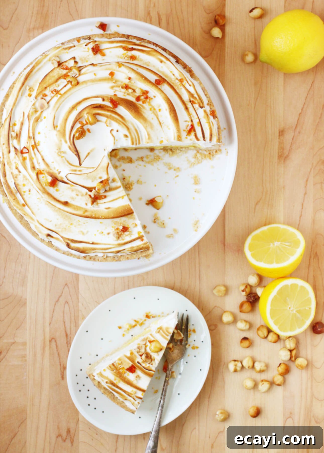 Ultimate Lemon Meringue Pie Simple Press-In Crust 6 How to Make a Perfect Lemon Meringue Pie: This Lemon Meringue Pie recipe will create a truly memorable dessert: the easy, cookie-like hazelnut crust combined with the zesty filling and creamy Italian meringue will delight all fans of this classic dessert. Helpful tips and how-to video included! // FoodNouveau.com