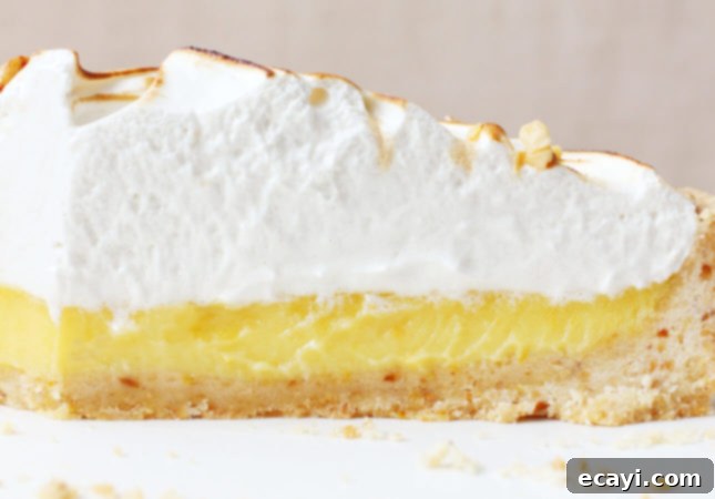 Ultimate Lemon Meringue Pie Simple Press-In Crust 7 Two-day-old Lemon Meringue Pie made with Italian meringue // FoodNouveau.com