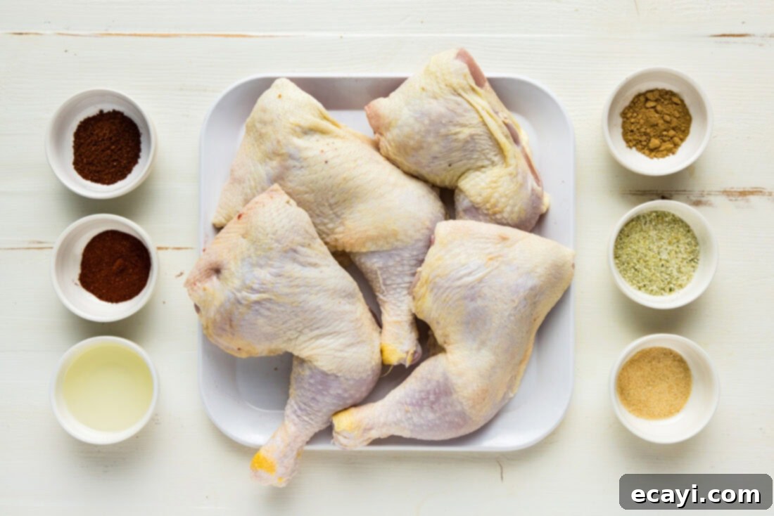 Juicy Smoked Chicken Quarters 4 Ingredients for Smoked Chicken Quarters