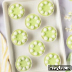 Tangy Keto Lime Cheesecake Minis 10 Close up photo of Keto Lime Cheesecake Bites on a baking sheet