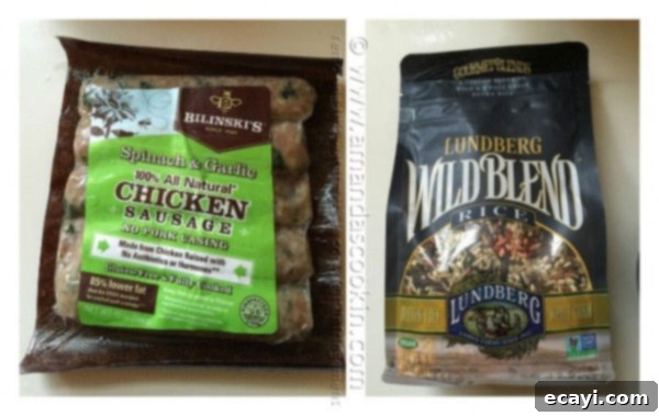 Hearty Woodland & Farmhouse Wild Rice Soup 5 Sausage Mushroom & Wild Rice Soup, Amanda's Cookin'