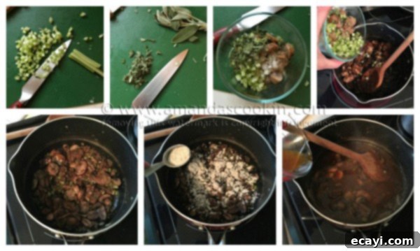 Hearty Woodland & Farmhouse Wild Rice Soup 8 Sausage Mushroom & Wild Rice Soup, Amanda's Cookin'