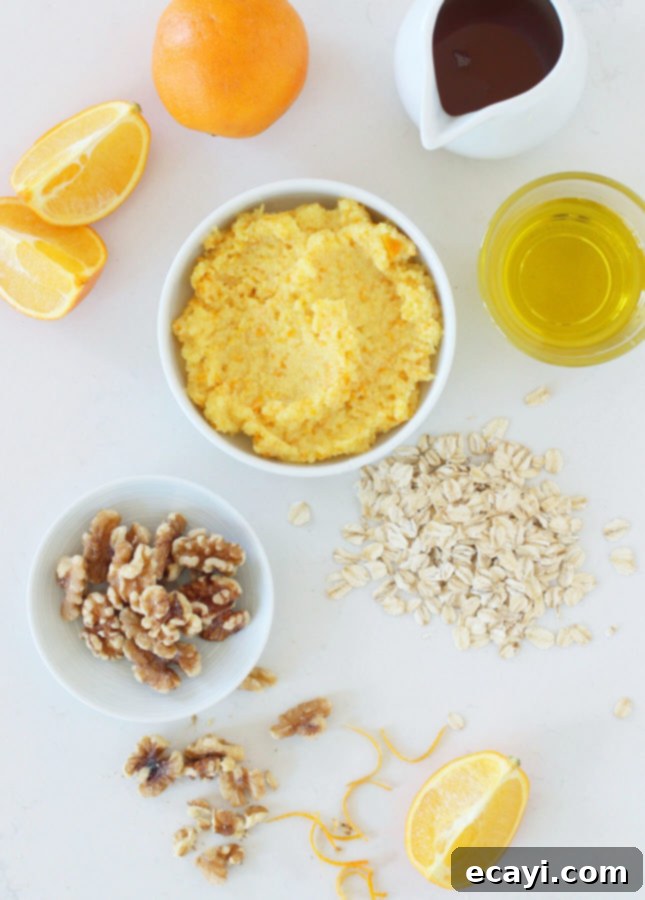Zesty Whole Orange Maple Oat Muffins 3 Whole Orange and Maple Oatmeal Muffins // FoodNouveau.com