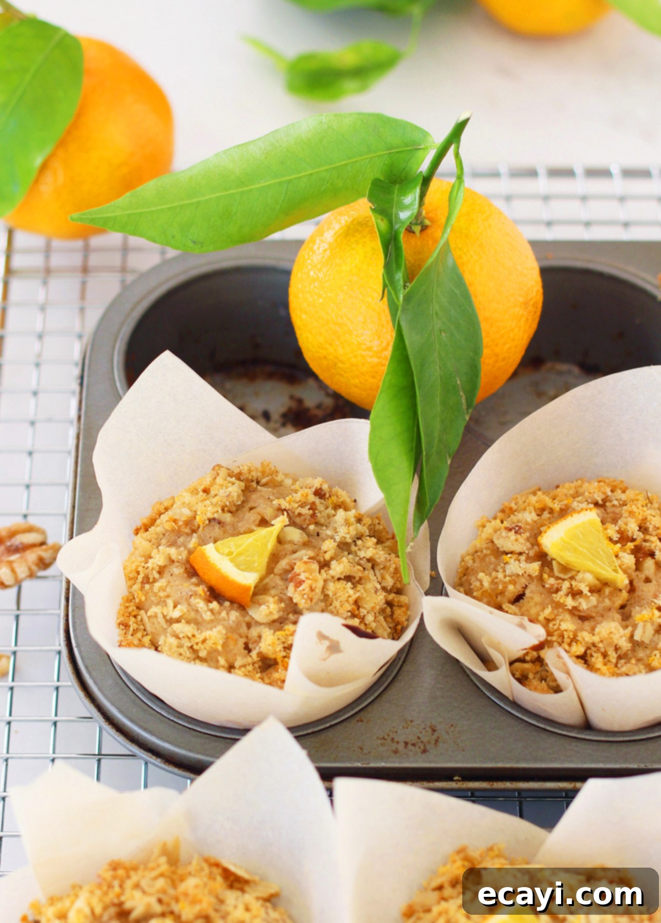 Zesty Whole Orange Maple Oat Muffins 5 Tasty, Healthy & Dairy-Free: Whole Orange and Maple Oatmeal Muffins // FoodNouveau.com