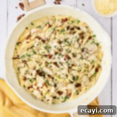 Luscious Chicken Carbonara 12 Skillet of Chicken Carbonara