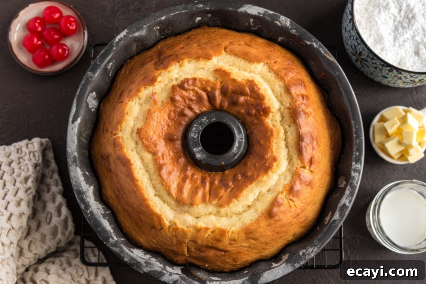 Ruby Maraschino Bundt 11 baked cherry bundt cake