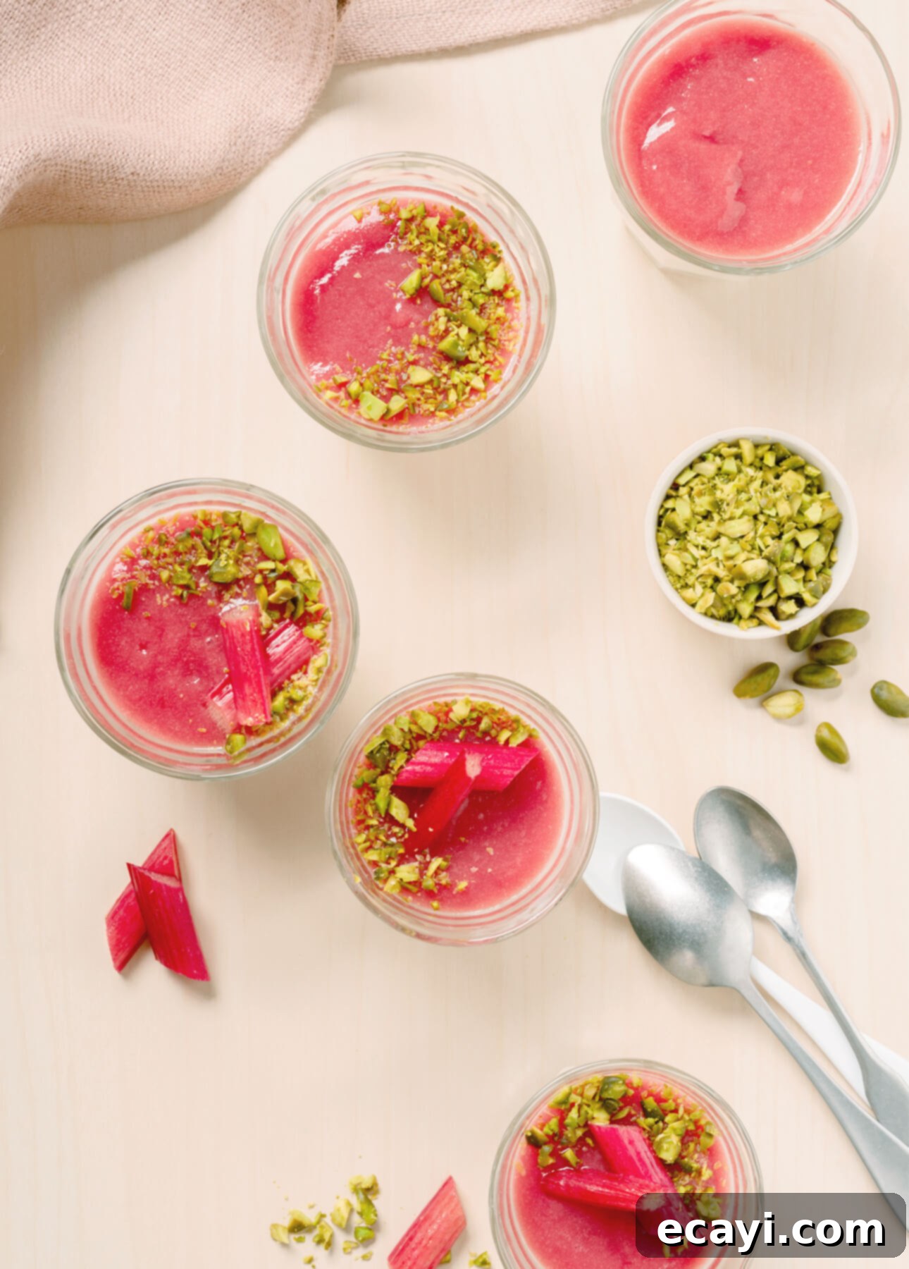 Blush Rhubarb Dream 5 Rhubarb Panna Cotta // FoodNouveau.com