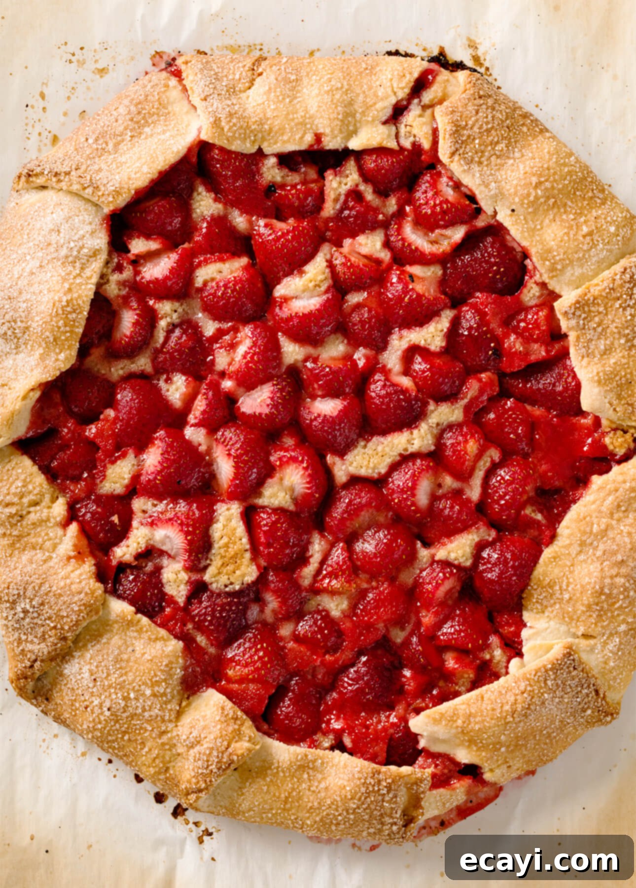 Rustic Hazelnut Strawberry Galette 4 Hazelnut and Strawberry Galette // FoodNouveau.com