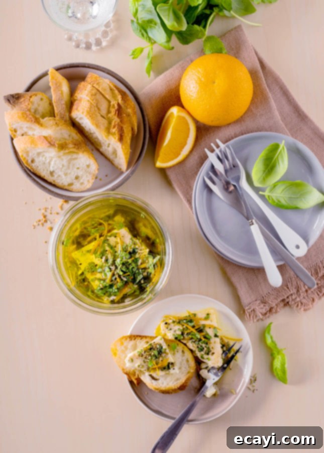 Zesty Orange Herb Feta 3 Orange-and-Fresh-Herb Marinated Feta // FoodNouveau.com