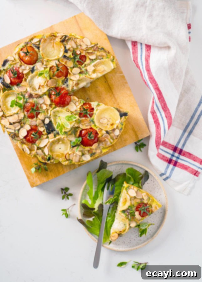Garden Fresh Goat Cheese Clafoutis 4 Savory Clafoutis with Summer Vegetables and Goat Cheese // FoodNouveau.com