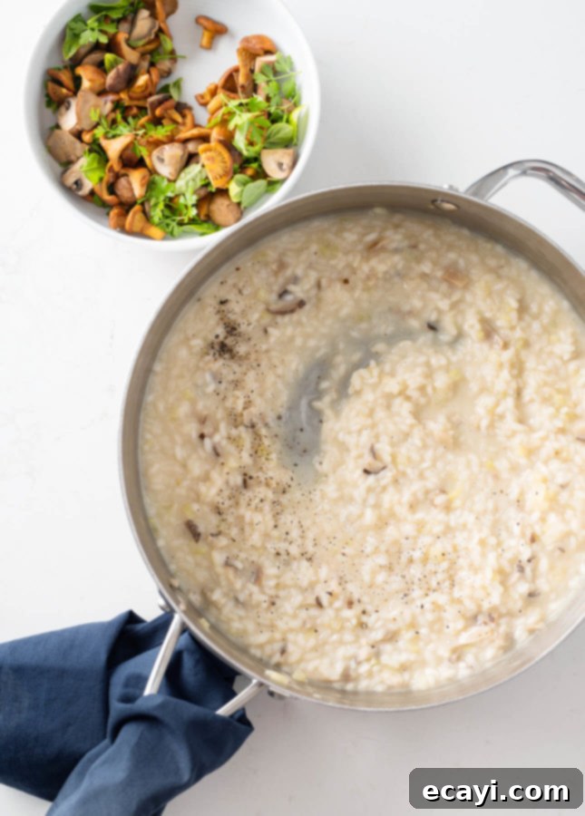 Rustic Wild Mushroom Risotto 5 Wild Mushroom Risotto // FoodNouveau.com