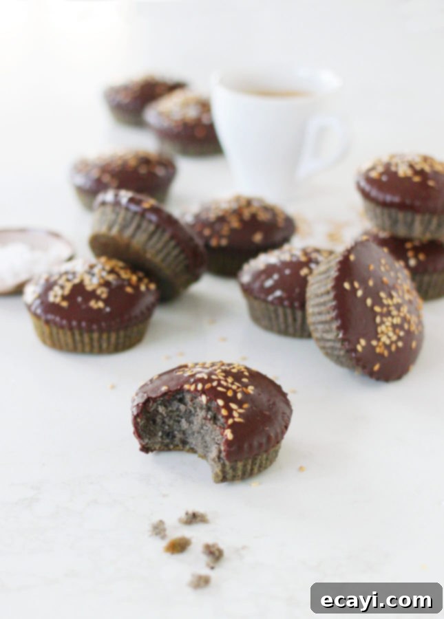 Decadent Black Sesame Chocolate Financier Cake 5 Black Sesame and Chocolate Financier Cake // FoodNouveau.com