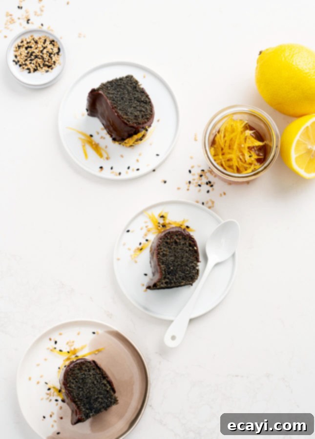 Decadent Black Sesame Chocolate Financier Cake 7 Black Sesame and Chocolate Financier Cake // FoodNouveau.com