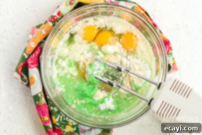 Emerald Pistachio Delight 6 beating cake mix