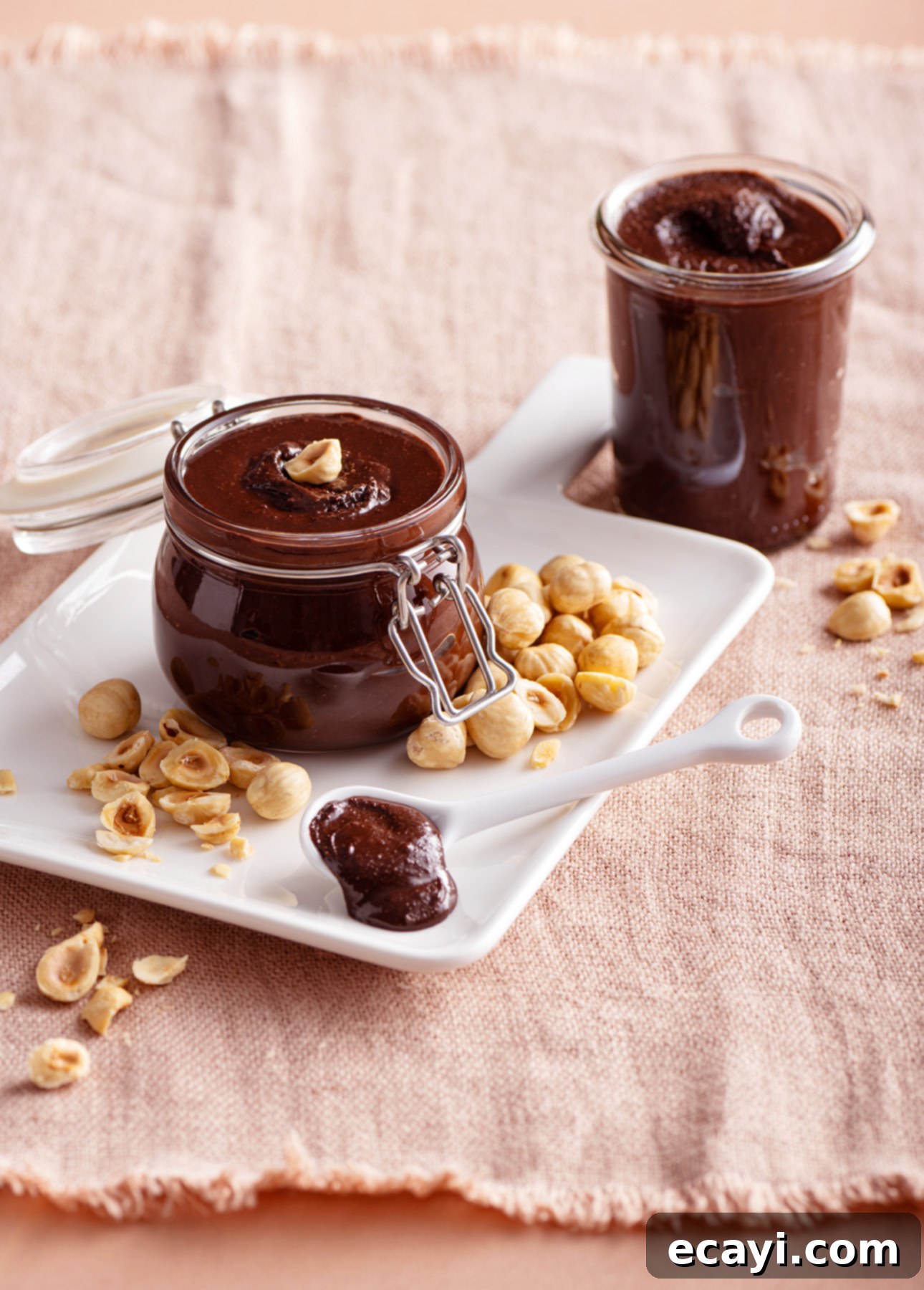 Classic Italian Hazelnut Torte 5 Homemade Chocolate Hazelnut Spread, a perfect accompaniment for Torta di Nocciole