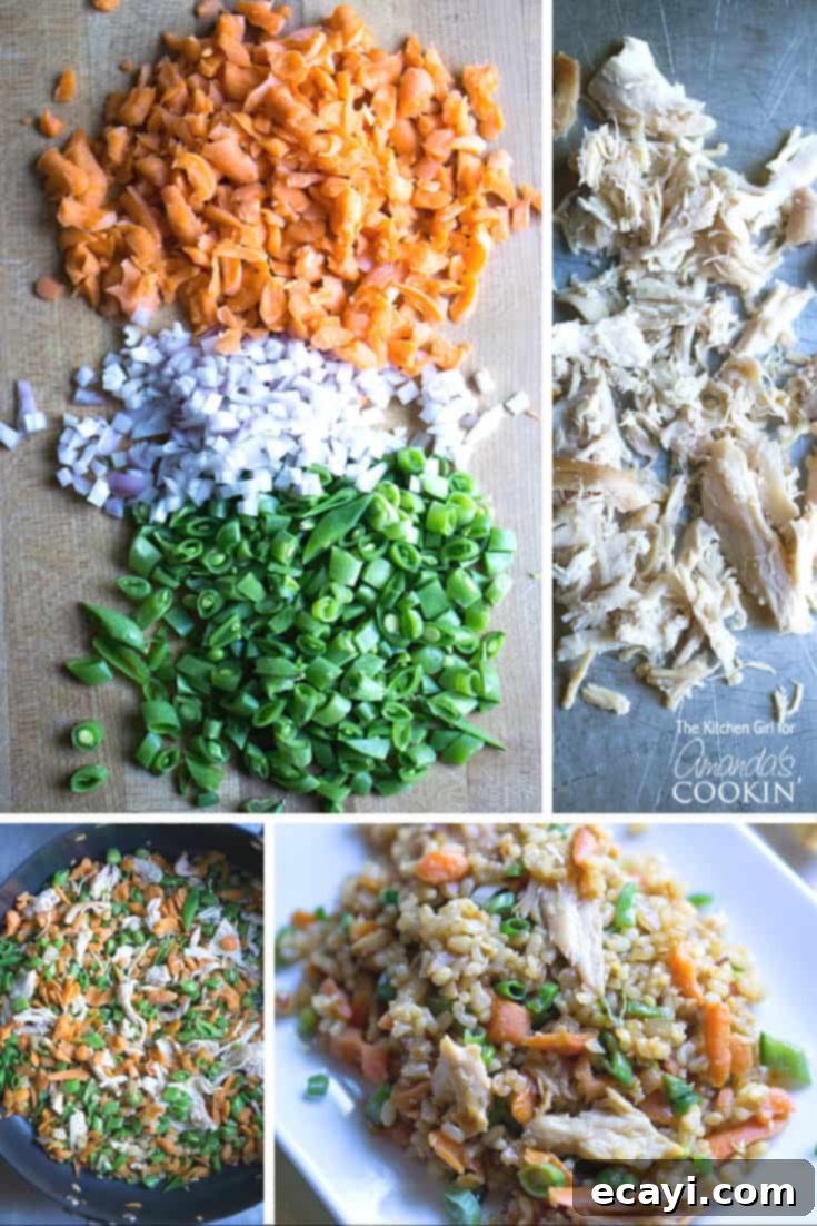 Savory Teriyaki Chicken and Rice Bowl 3 Photos of the steps to make teriyaki chicken and rice.