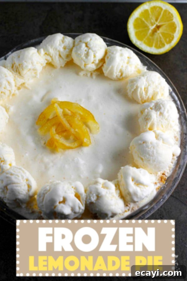 Lemon Icebox Dream Pie 7 A photo of a frozen lemonade pie, perfectly sliced and ready to be enjoyed as a refreshing summer dessert.