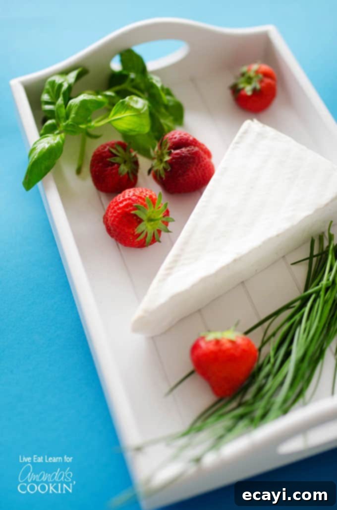 Brie Kissed Strawberries 3 https://amandascookin.com/?s=strawberries