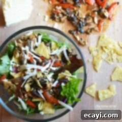 Fiesta Chicken Fajita Salad 3 A vibrant bowl of Chicken Fajita Salad