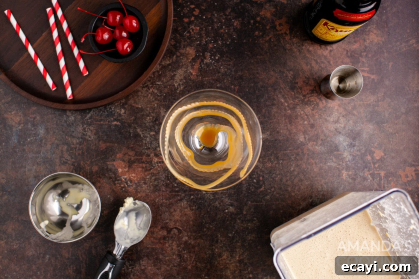 Butterscotch Velvet Sip 6 syrup in glass