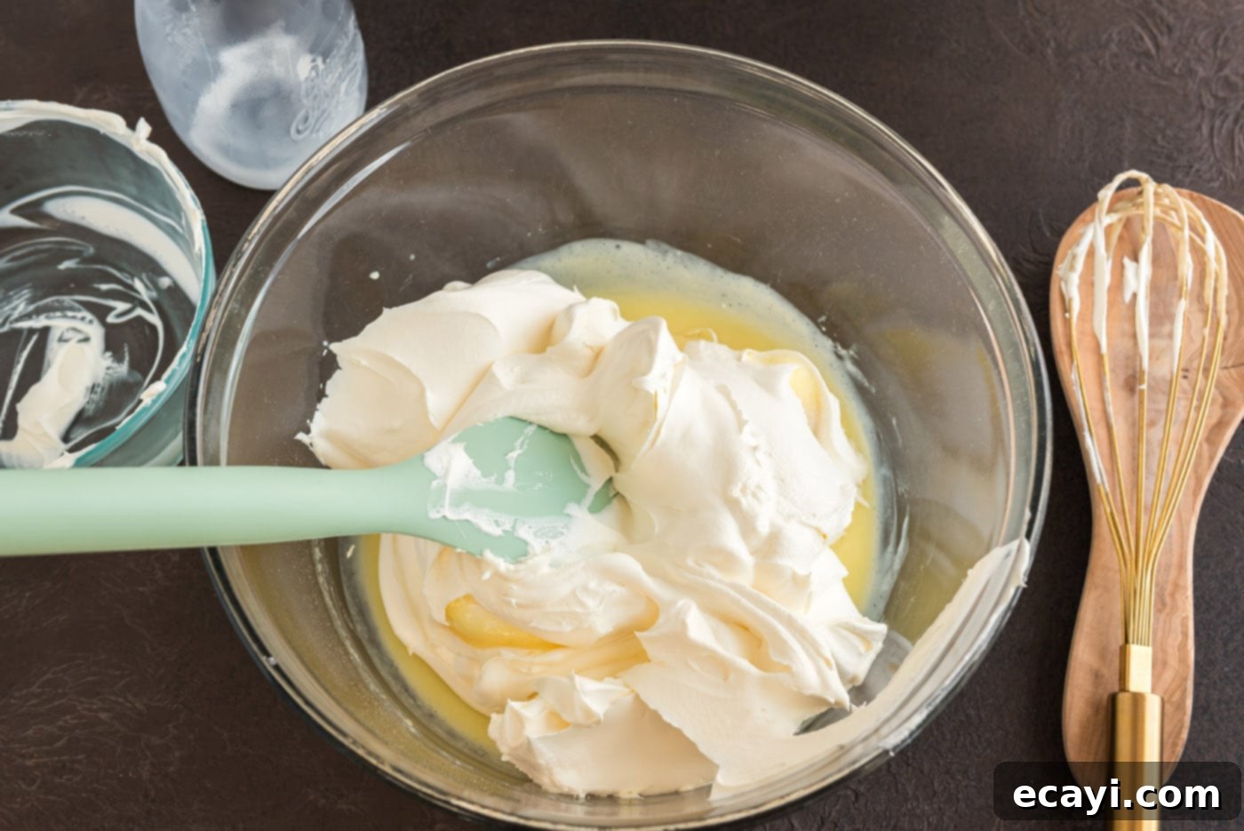 Chocolate Pumpkin Enchantment 13 folding cool whip into vanilla instant pudding mixture