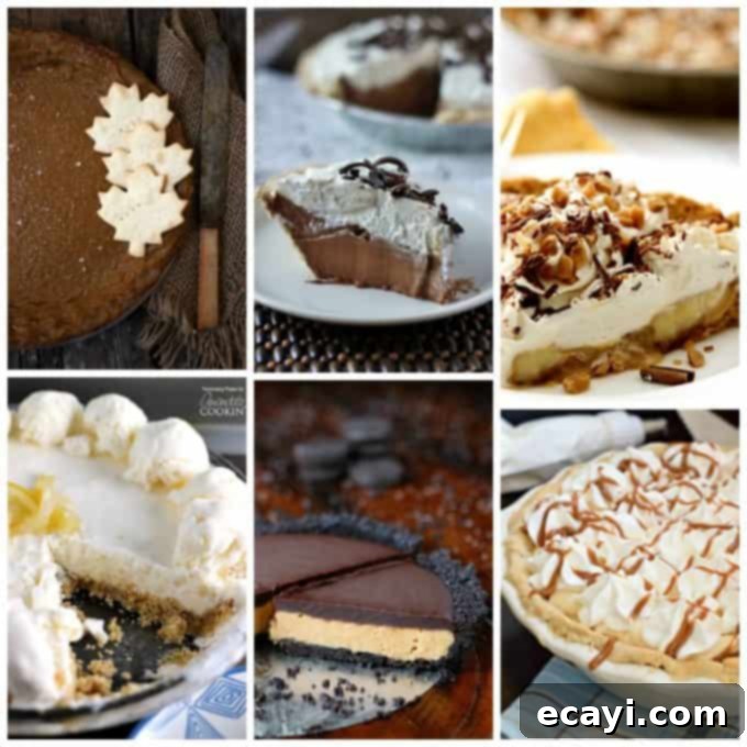 Unlock Pie Perfection: 40+ Recipes, Flaky Crust Secrets, Aromatic Spice Blends & Homemade Goodness 9 A curated gallery of additional enticing cream pie varieties, showcasing rich textures and diverse flavor profiles to inspire more baking.