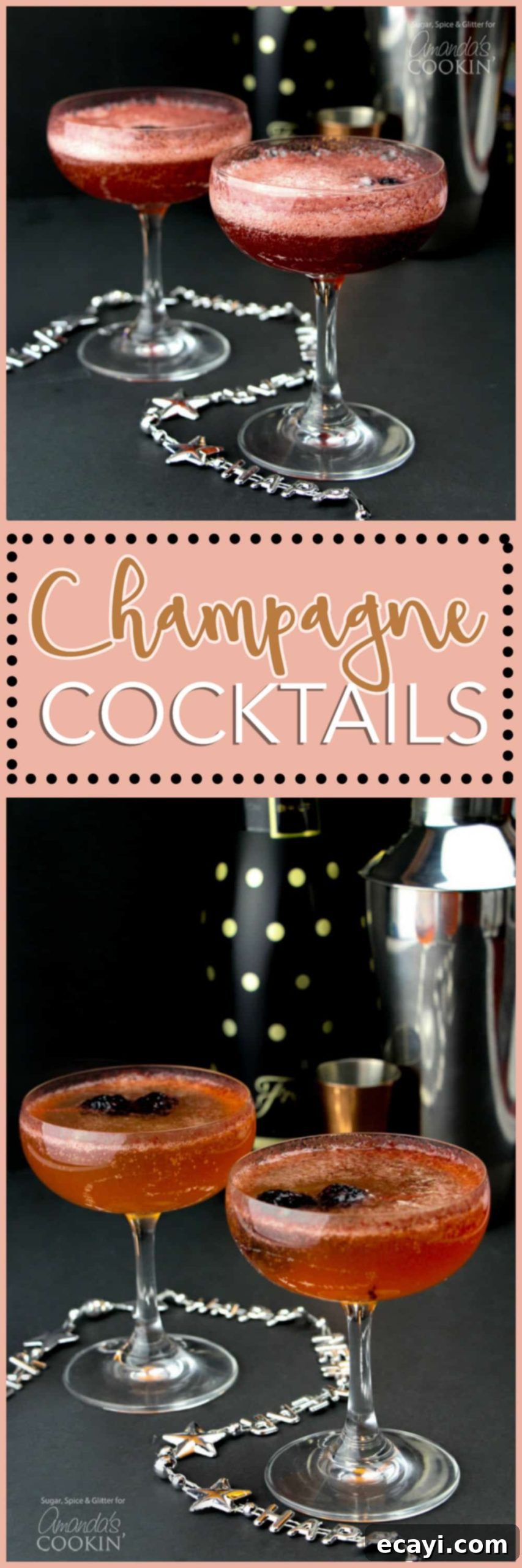 Sparkling New Years Cheers 3 pinterest image for champagne cocktail
