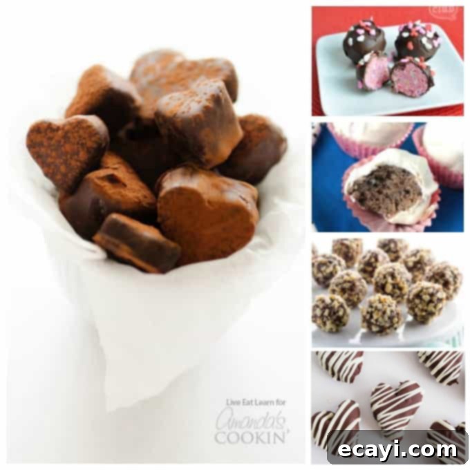 Fudge, chocolate, hard candy, lollipops and more! All sorts of fun homemade candy recipes to help you celebrate Valentine's Day in the sweetest way. homemade truffles for valentine's day