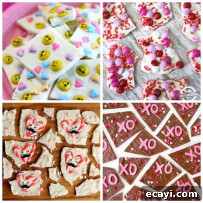 Fudge, chocolate, hard candy, lollipops and more! All sorts of fun homemade candy recipes to help you celebrate Valentine's Day in the sweetest way. candy bark recipes for Valentine's Day