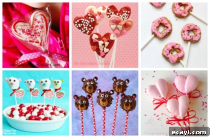 Fudge, chocolate, hard candy, lollipops and more! All sorts of fun homemade candy recipes to help you celebrate Valentine's Day in the sweetest way. Homemade lollipops and suckers