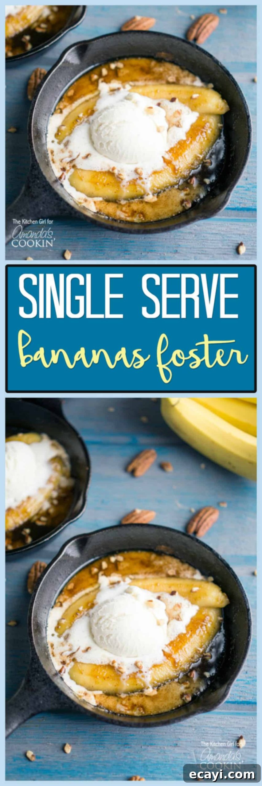 My Solo Bananas Foster Indulgence 6 Photos of single serve bananas foster.