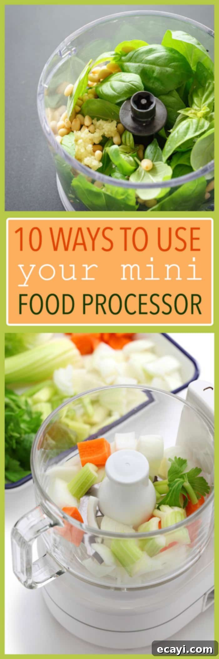 10 Genius Hacks for Your Mini Food Processor 3 pinterest image with text